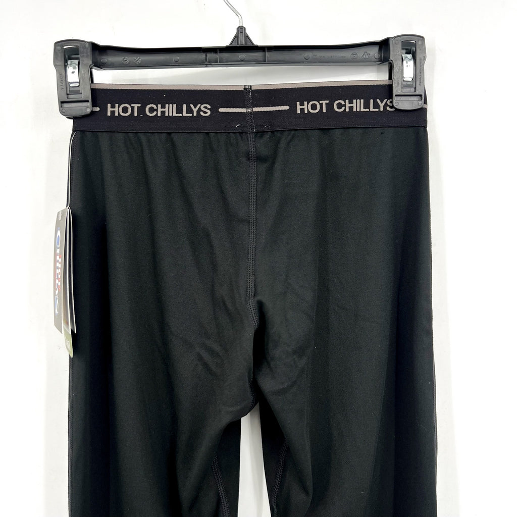 HOT CHILLYS Youth Boy's Peach Skins Base Layer Bottom Medium Black NWT