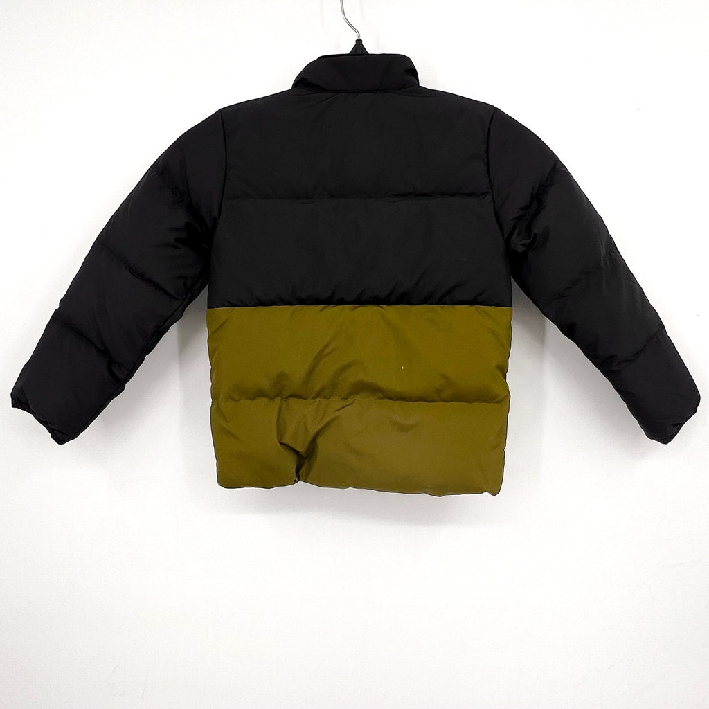 THE NORTH FACE Kids North Down Reversible Puffer Coat Size 4 Black Green NWOT