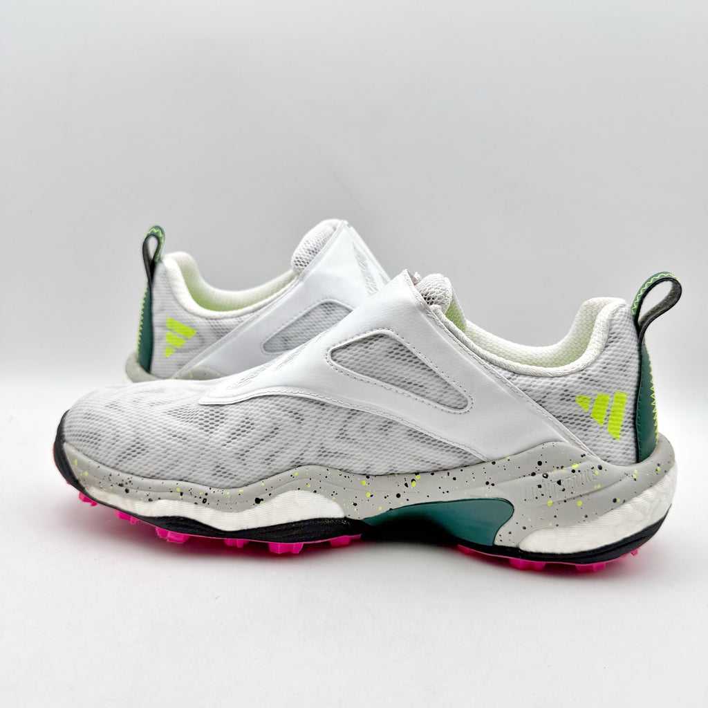 Adidas Womens Codechaos BOA 25 Golf Sneakers US 8 White Pink Athletic Shoes EUC