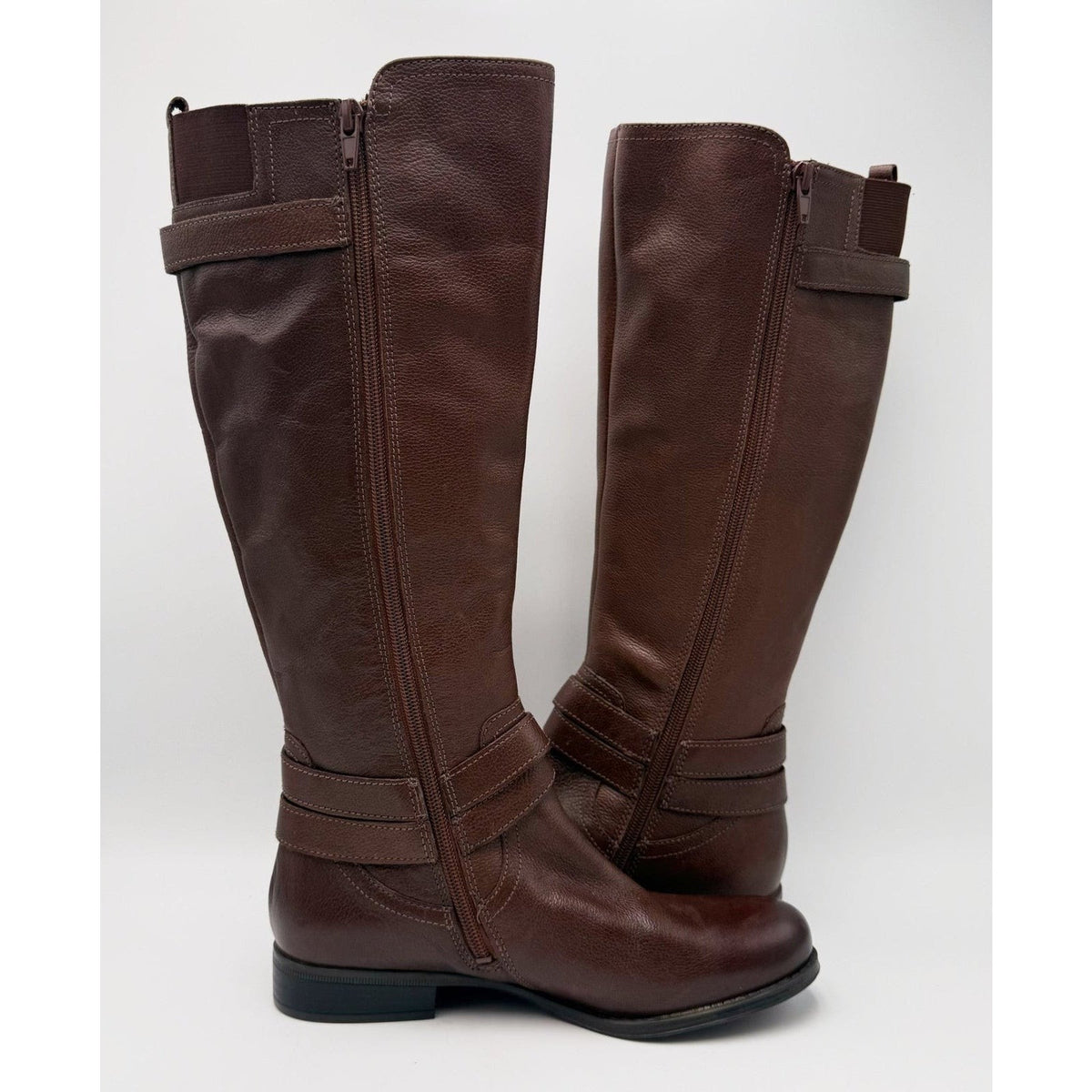 Naturalizer Womens June Knee High Riding Boots Size 10 EU 40 Brown Leather NWOB