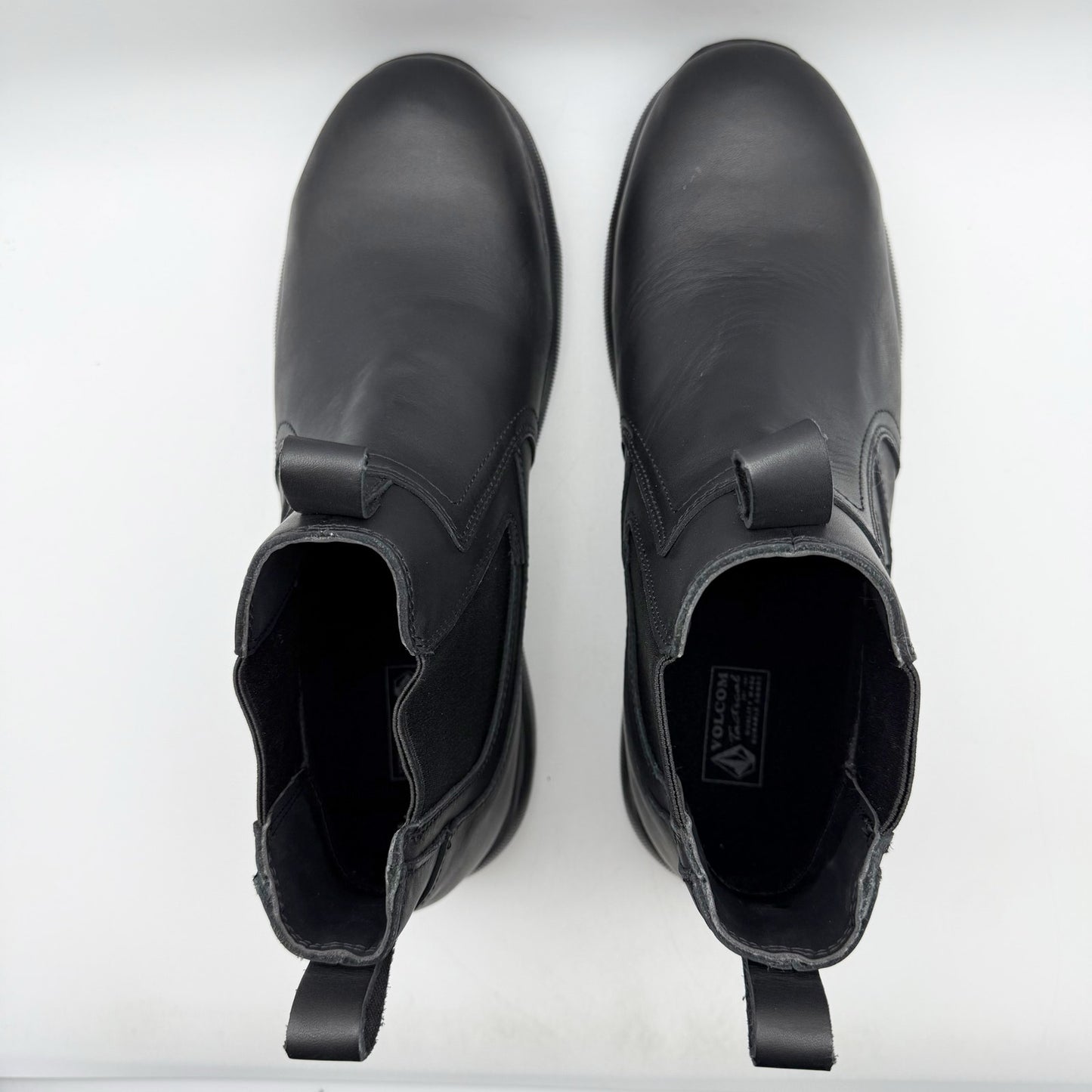 Volcom Mens Street Shield Station Tactical Boots US 11 Wide Black Slip-on CT NIB