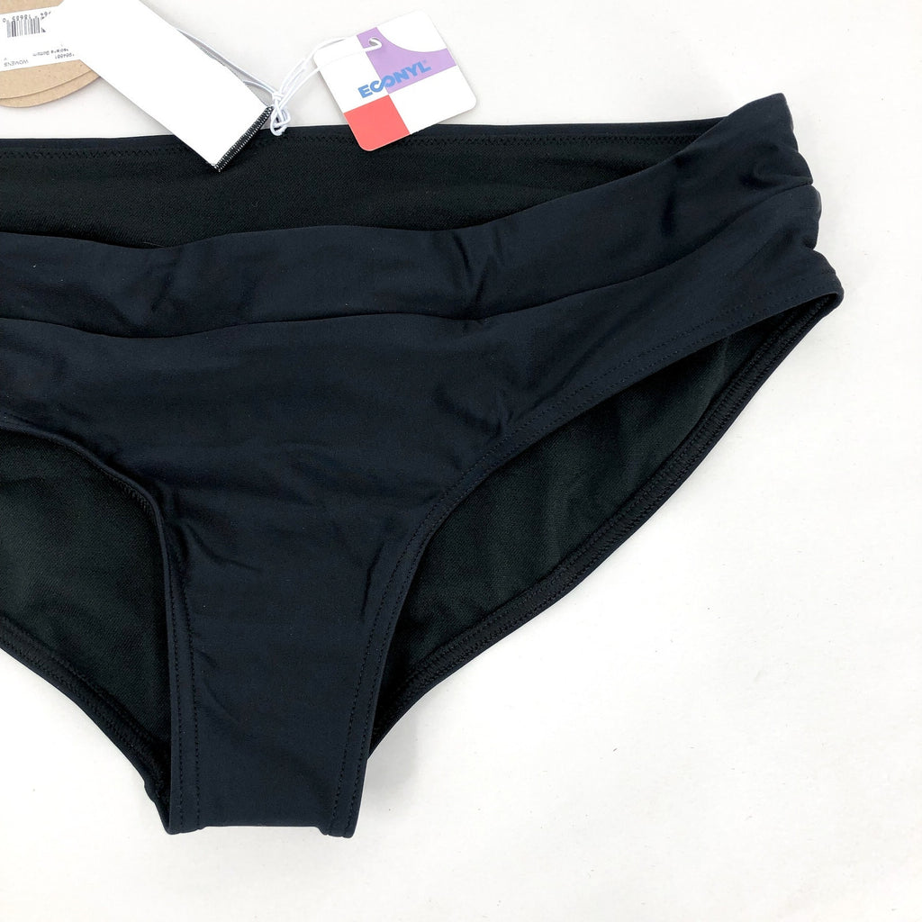 PRANA Women's Presolana Bikini Bottoms Small Black Hipster Swim NWT