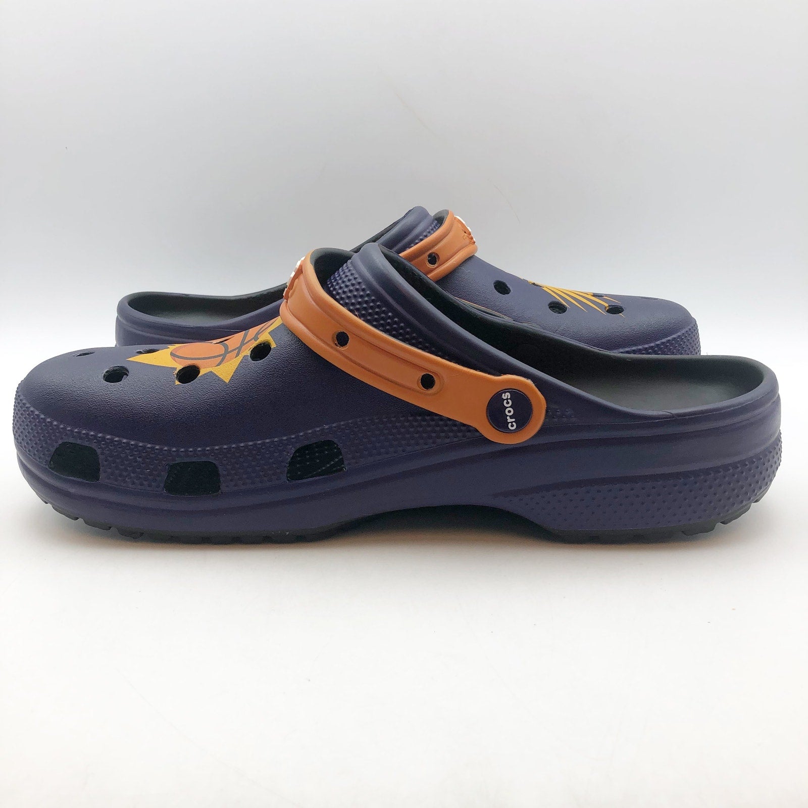 Crocs Mens NBA Phoenix Suns Classic Clogs Size 11 Black Purple NWT