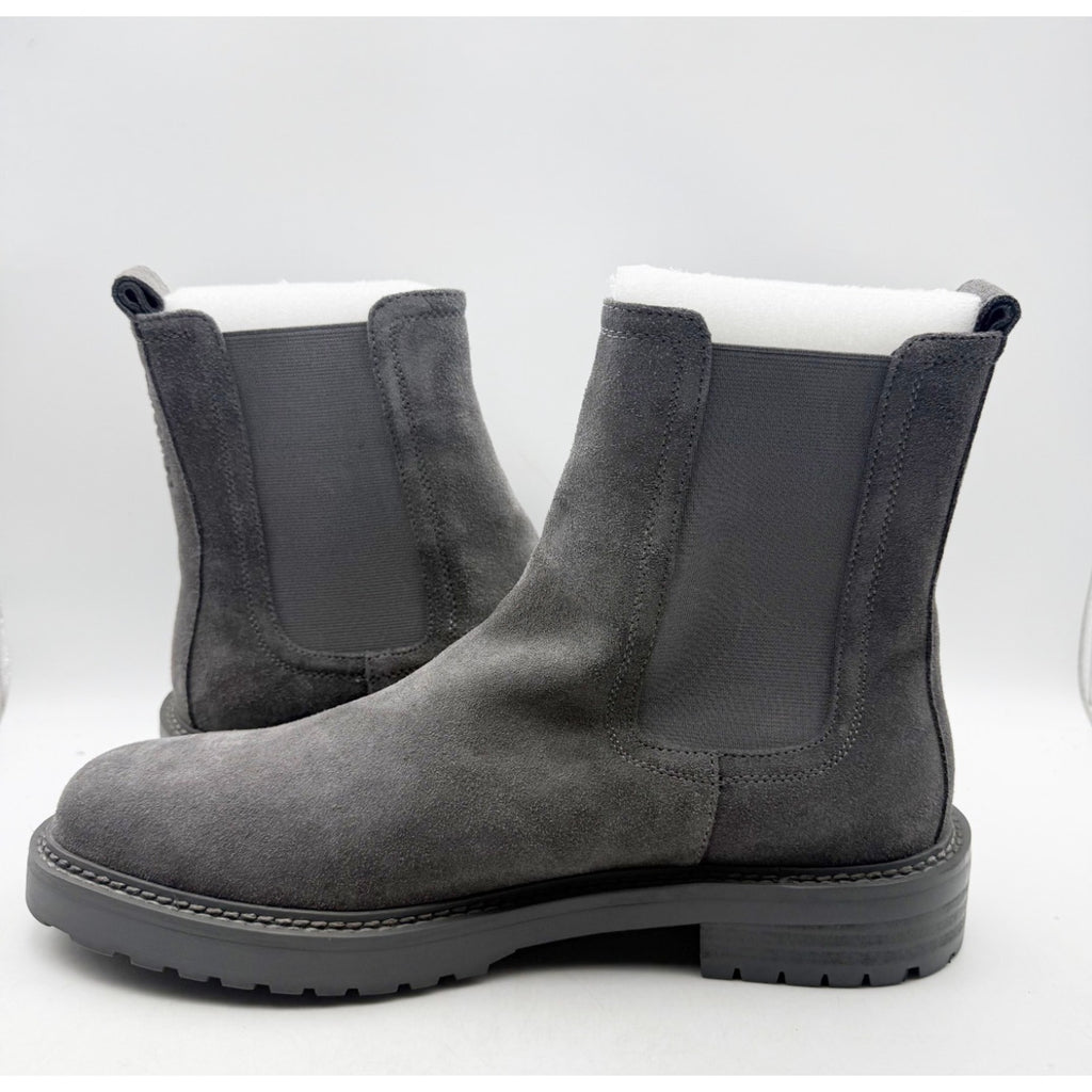 Saint Morta Men's Chunky Chelsea Boots Size 8 EU 42 Dark Grey Suede NIB