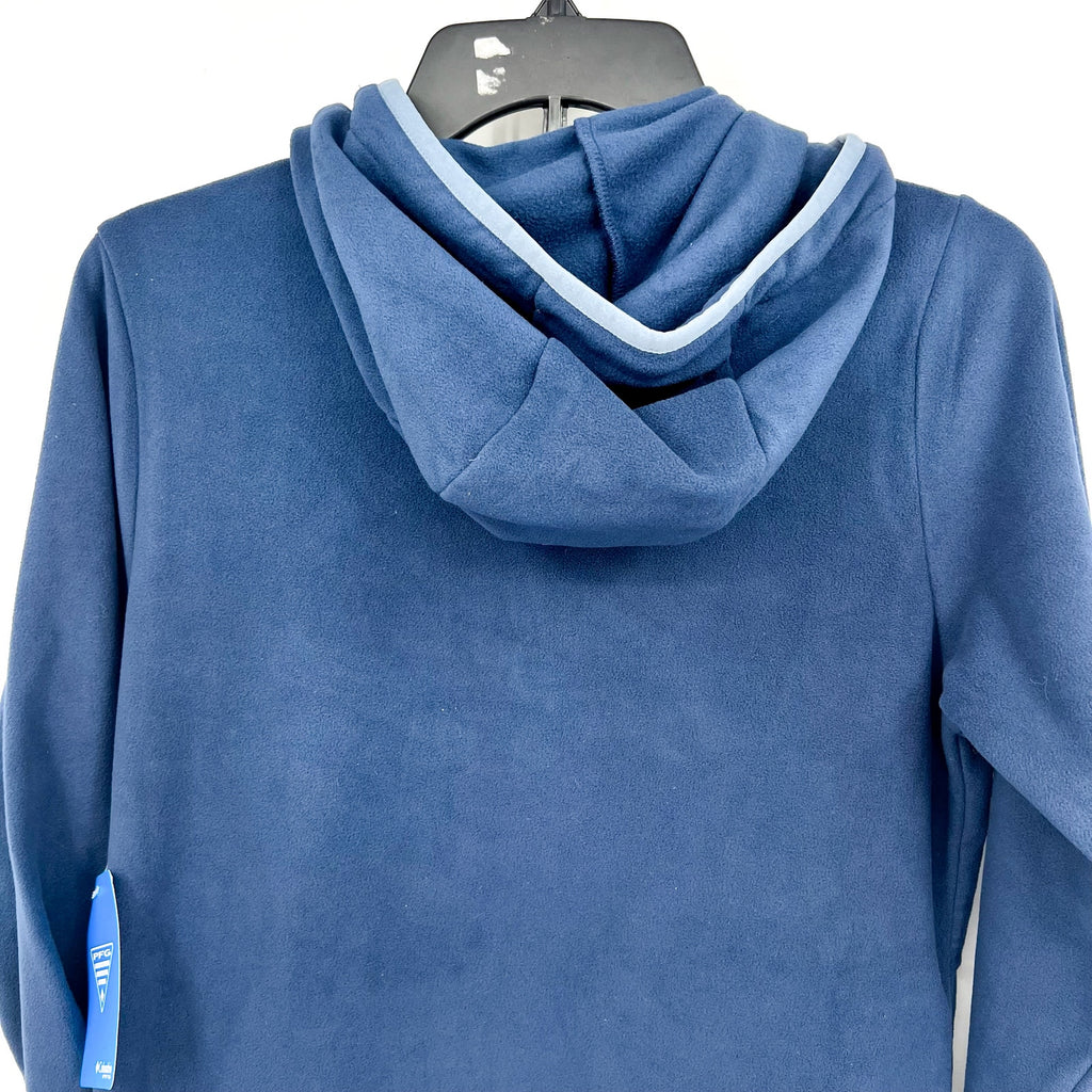 Columbia Womens Tidal Fleece Hoodie XS Blue Pocket Pullover NWT