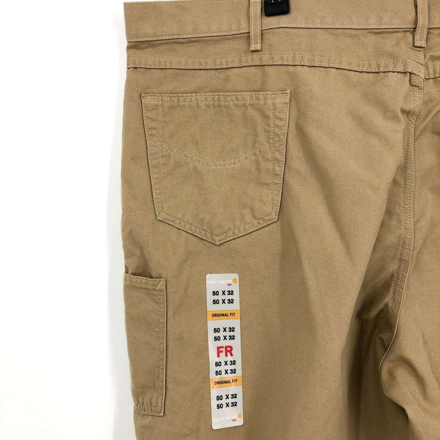CARHARTT Men's FR Midweight Loose Fit Canvas Pants 50x32 Tan Golden Khaki NWT