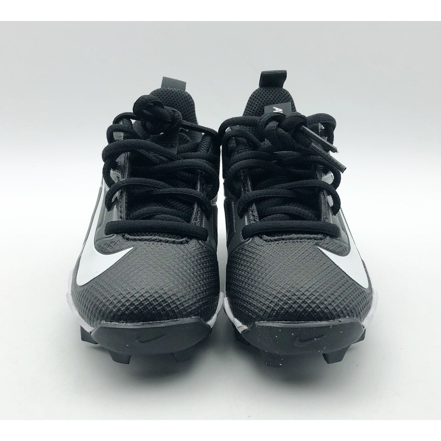 Nike Boys' Alpha Menace 4 Shark Football Cleats Size 10 Black Grey White NWOB