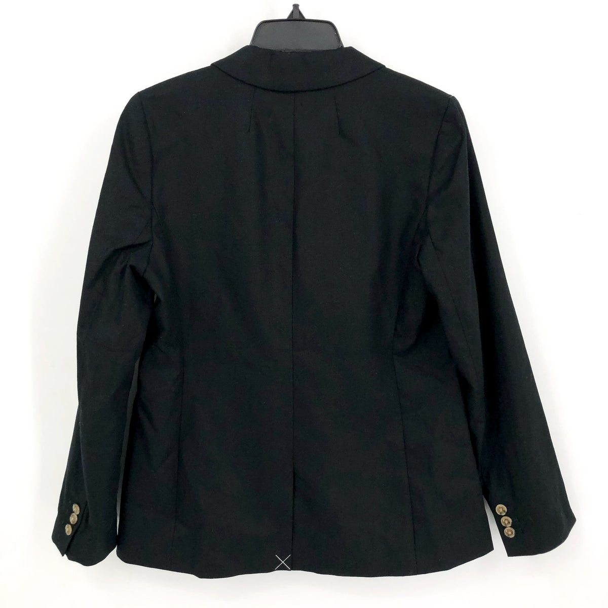 J.Crew Womens One-Button Holland Blazer Size 14 Black Linen-blend AL222 NWT