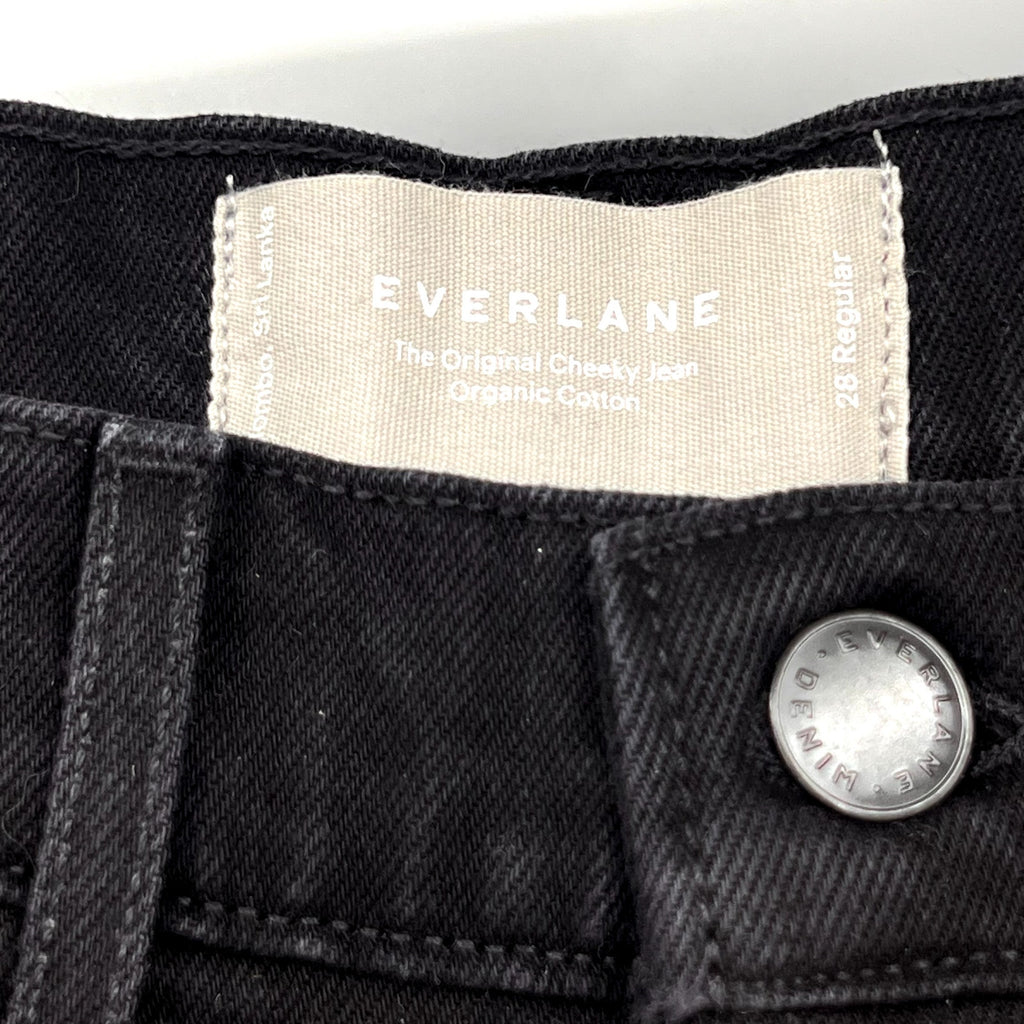 EVERLANE Women's The Original Cheeky Jeans Size 28 US 6 Reg Black Coal NWT