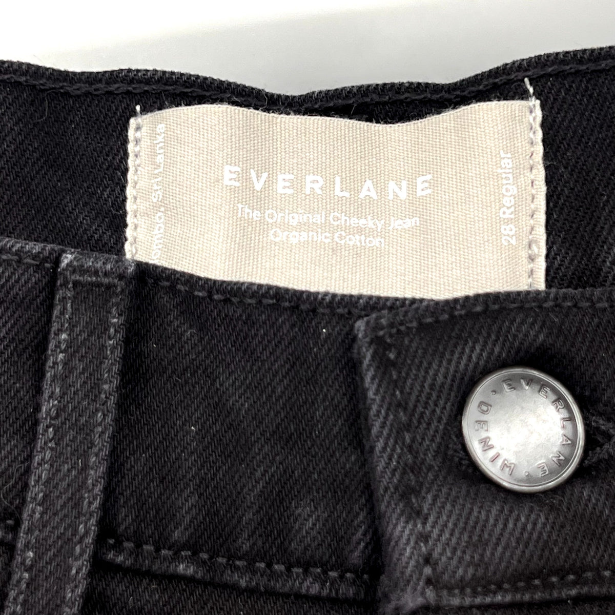 EVERLANE Women's The Original Cheeky Jeans Size 28 US 6 Reg Black Coal NWT