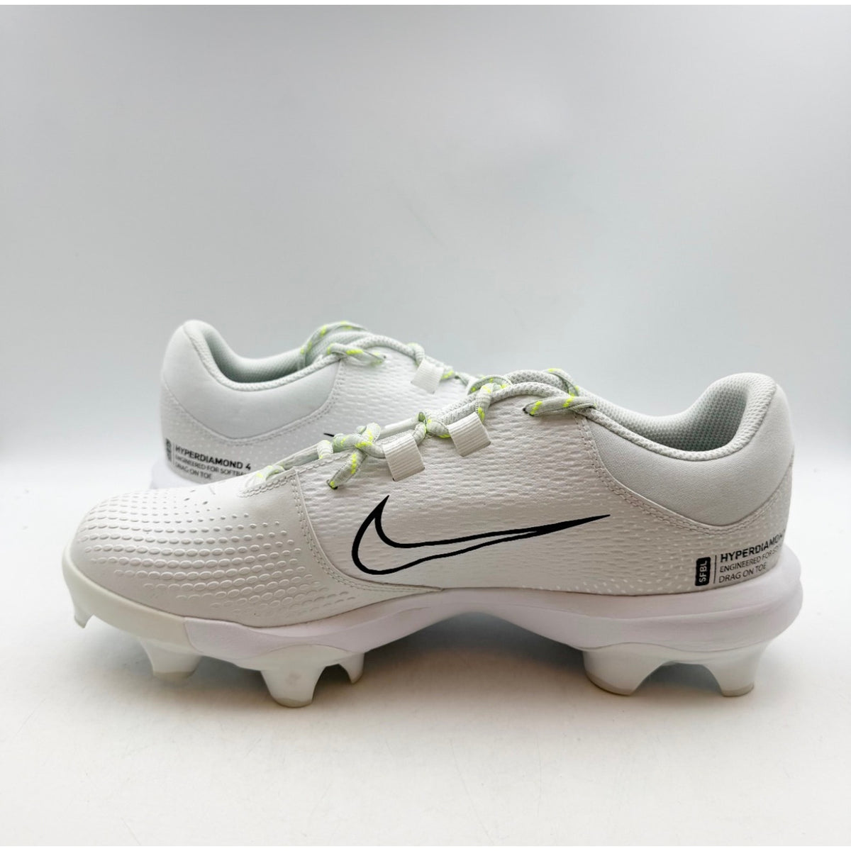 Nike Womens Hyperdiamond 4 Pro MCS Softball Cleats Size 11 White DC8990 NWOB