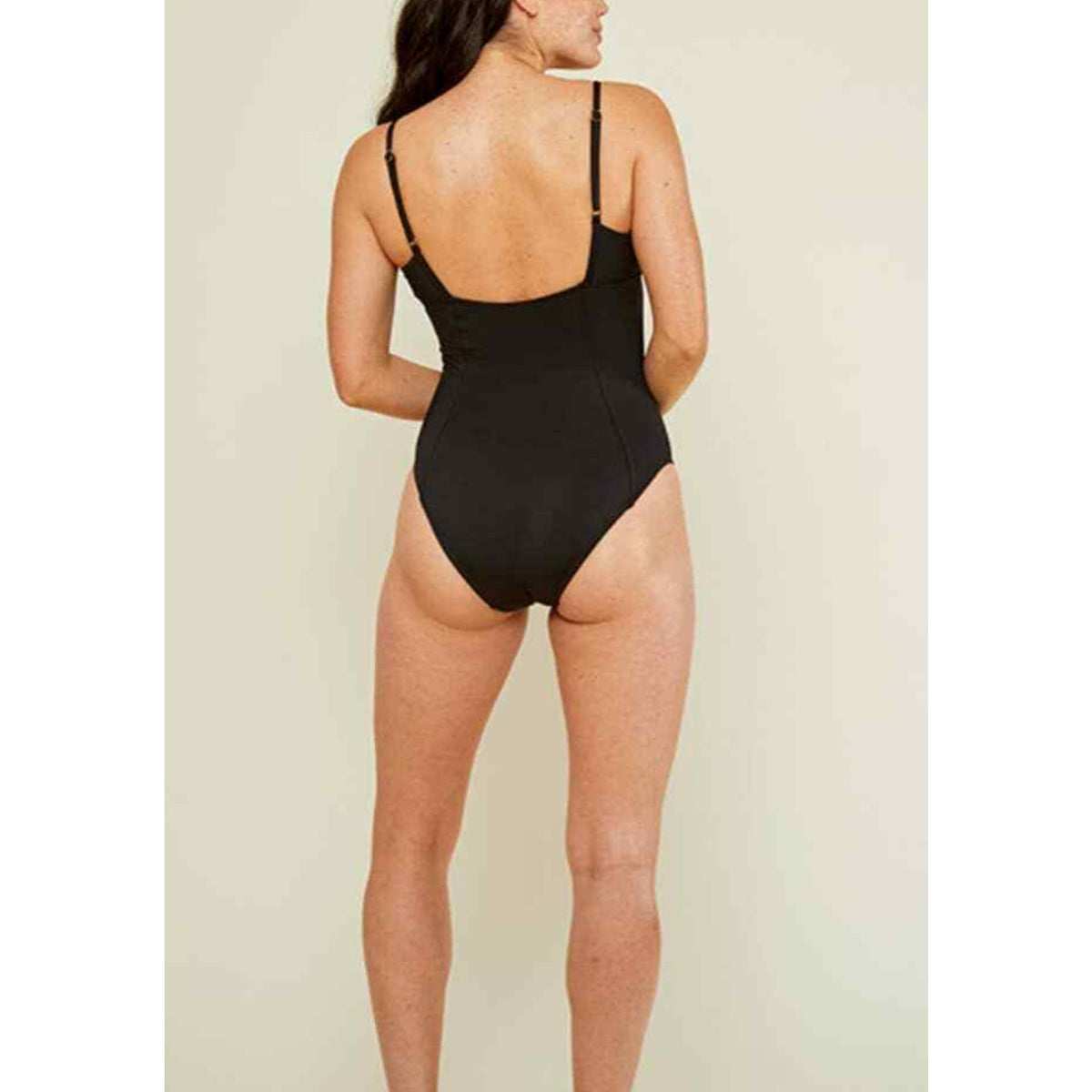 ANDIE SWIM Women's Havana One Piece Swimsuit XL US 16 Black Square Neck NWT