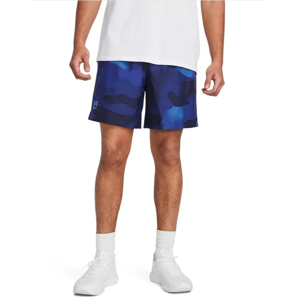 UNDER ARMOUR Men's Freedom 7" Volley Shorts Small Team Royal Blue Camo NWT