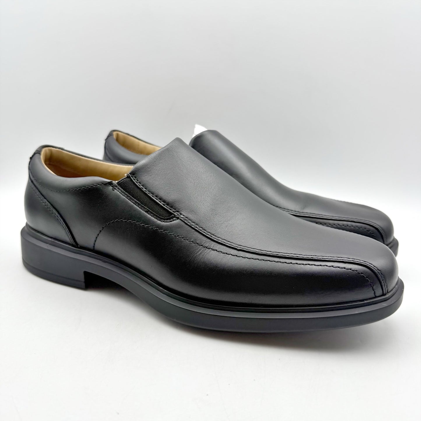 Johnston & Murphy Mens XC4 Stanton 2.0 Loafers US 10 M EU 43 Black Leather NIB