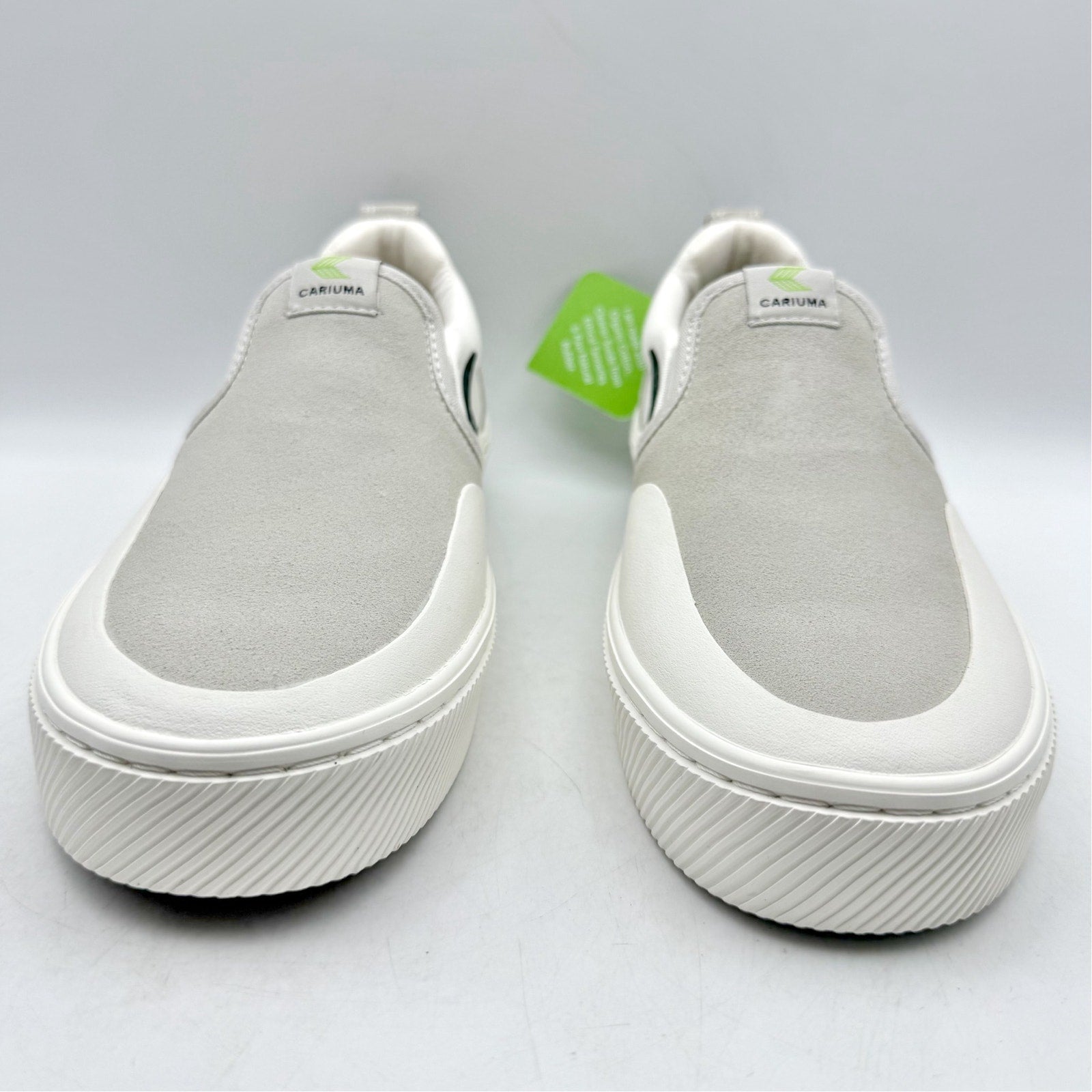 Cariuma Womens Slip-On Skate Pro Low Sneakers US 8 White Canvas Suede NIB