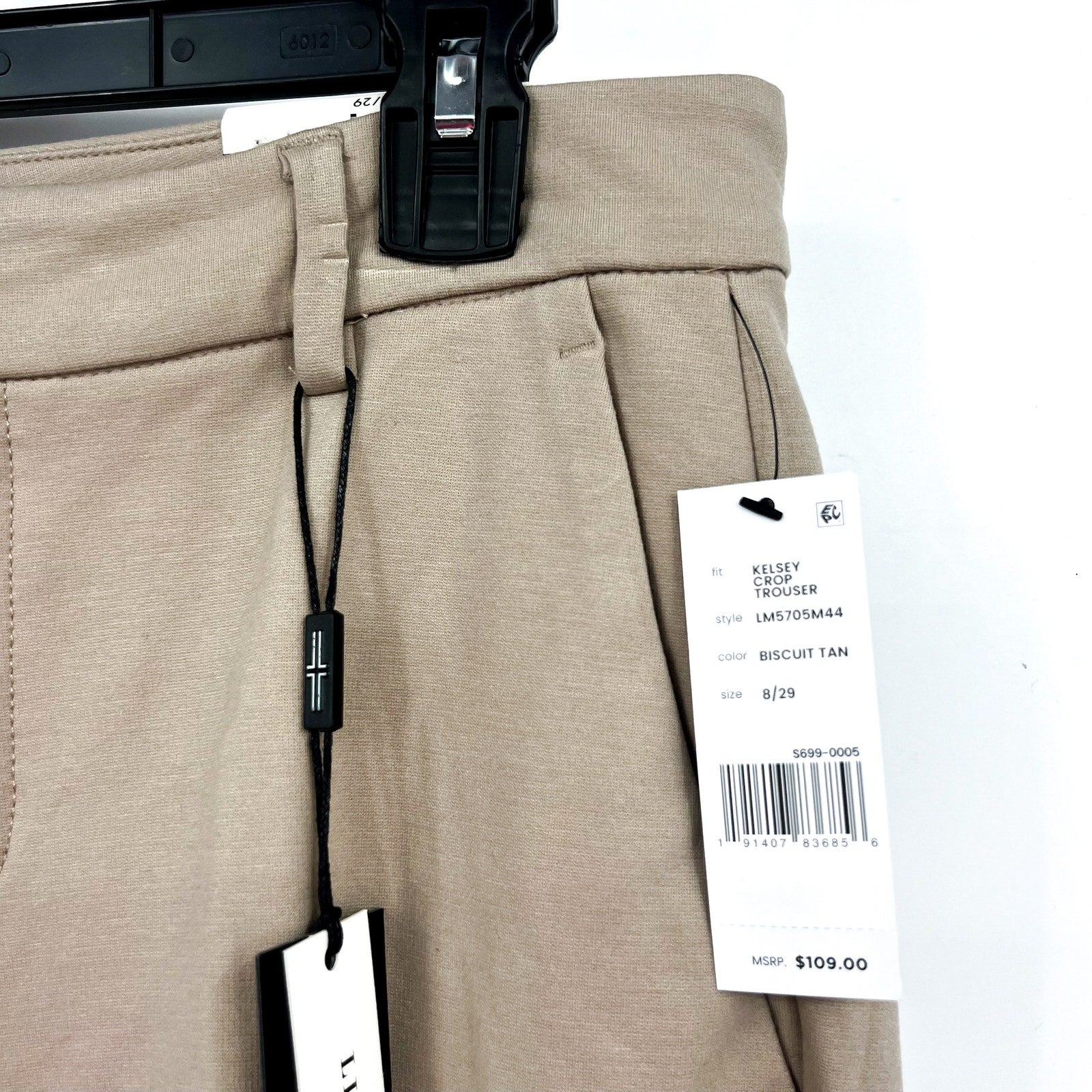 LIVERPOOL Women's Kelsey Crop Trouser Pant Size 8/29 Biscuit Tan NWT