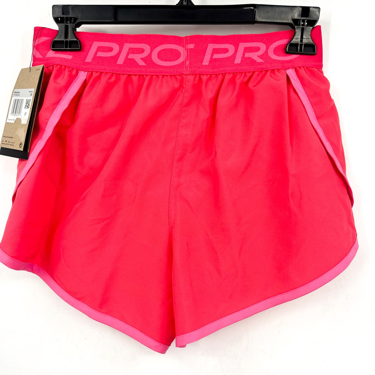 NIKE Women's Pro Tempo Mid-Rise Shorts XS Pinksicle Hot Punch Athletic NWT