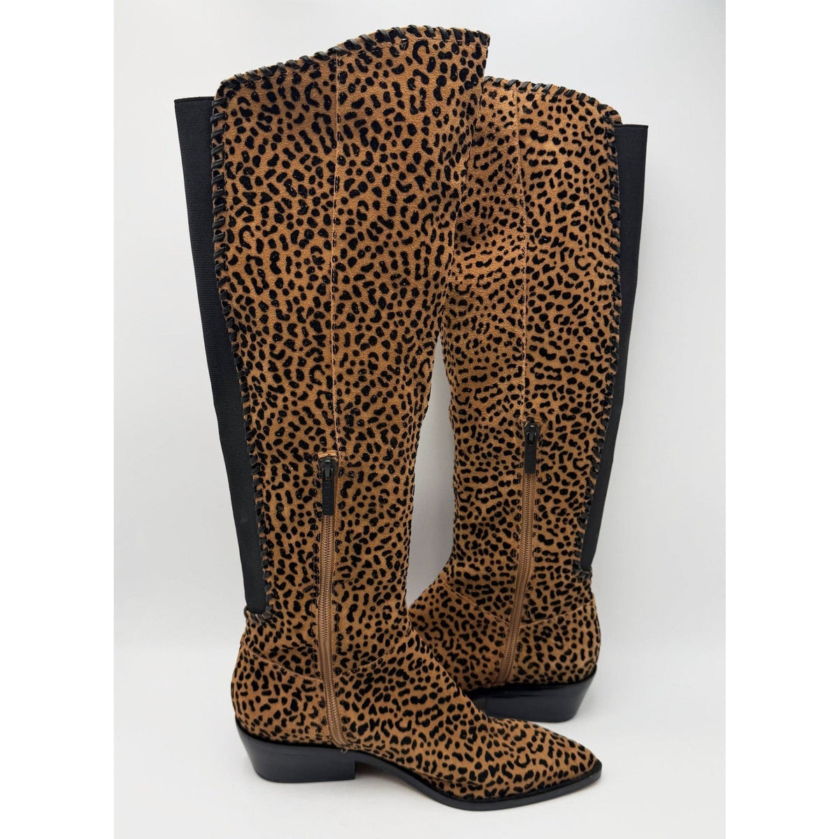 1.State Womens Sage Over the Knee Boots Size 5 EU 35 Brown Leopard NWOB