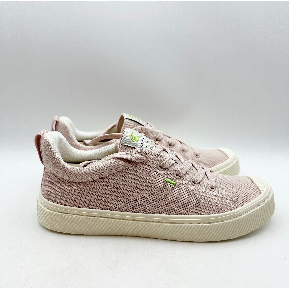 Cariuma Womens IBI Low Sneakers Size 9 Pink Rose Bamboo Knit NIB