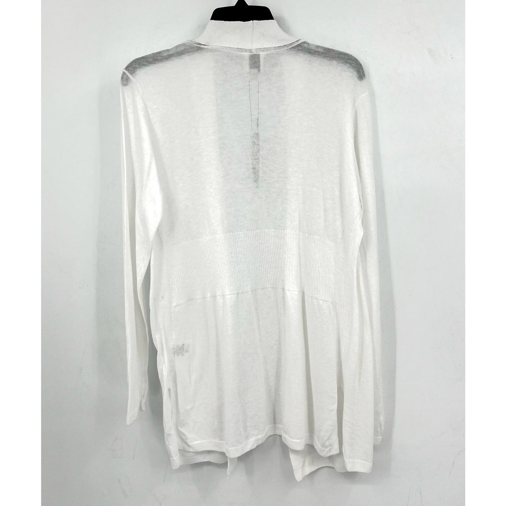 NIC + ZOE All Year Back Of The Chair Cardigan Medium White Long Sleeve NWT