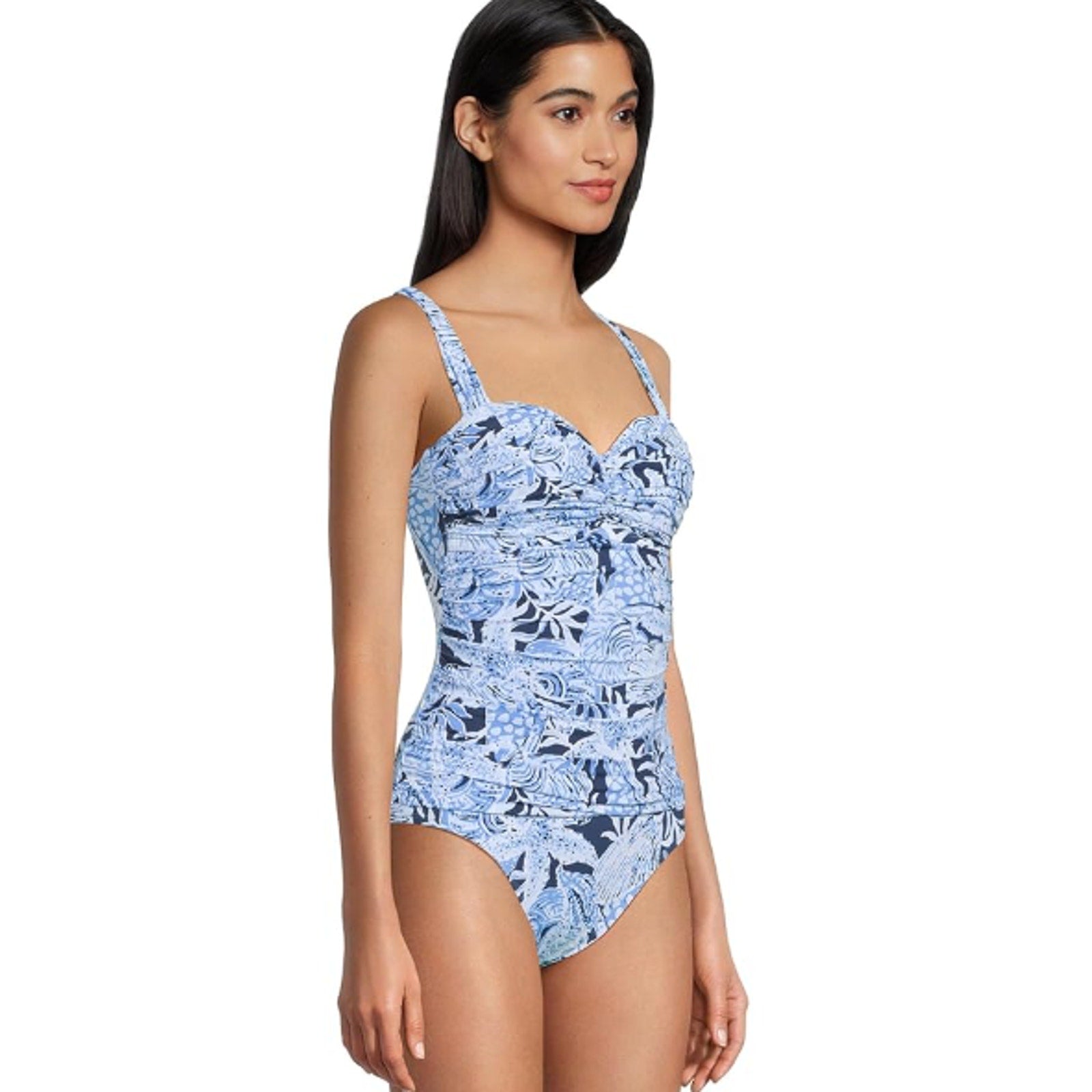 LILLY PULITZER Solaria One-Piece Swimsuit SIZE 8 Blue Coastal Constellation NWT