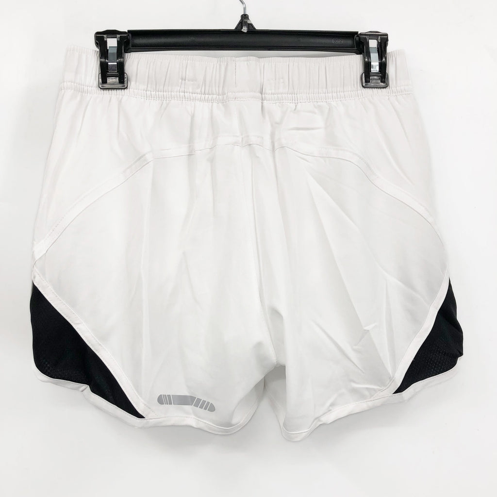 BCG Academy Sports Women's Running Shorts Small White Black Mesh NWOT