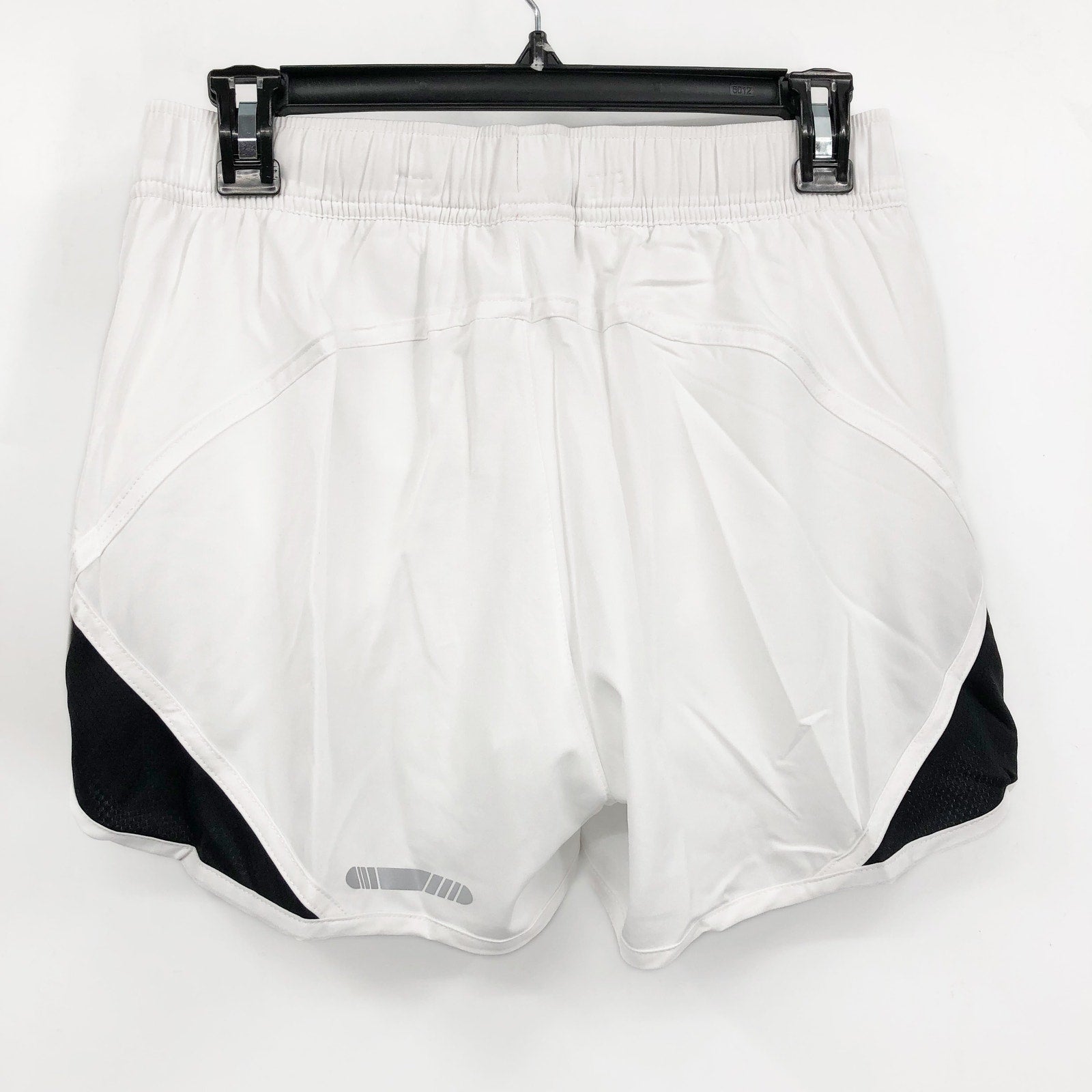 BCG Academy Sports Women's Running Shorts Small White Black Mesh NWOT
