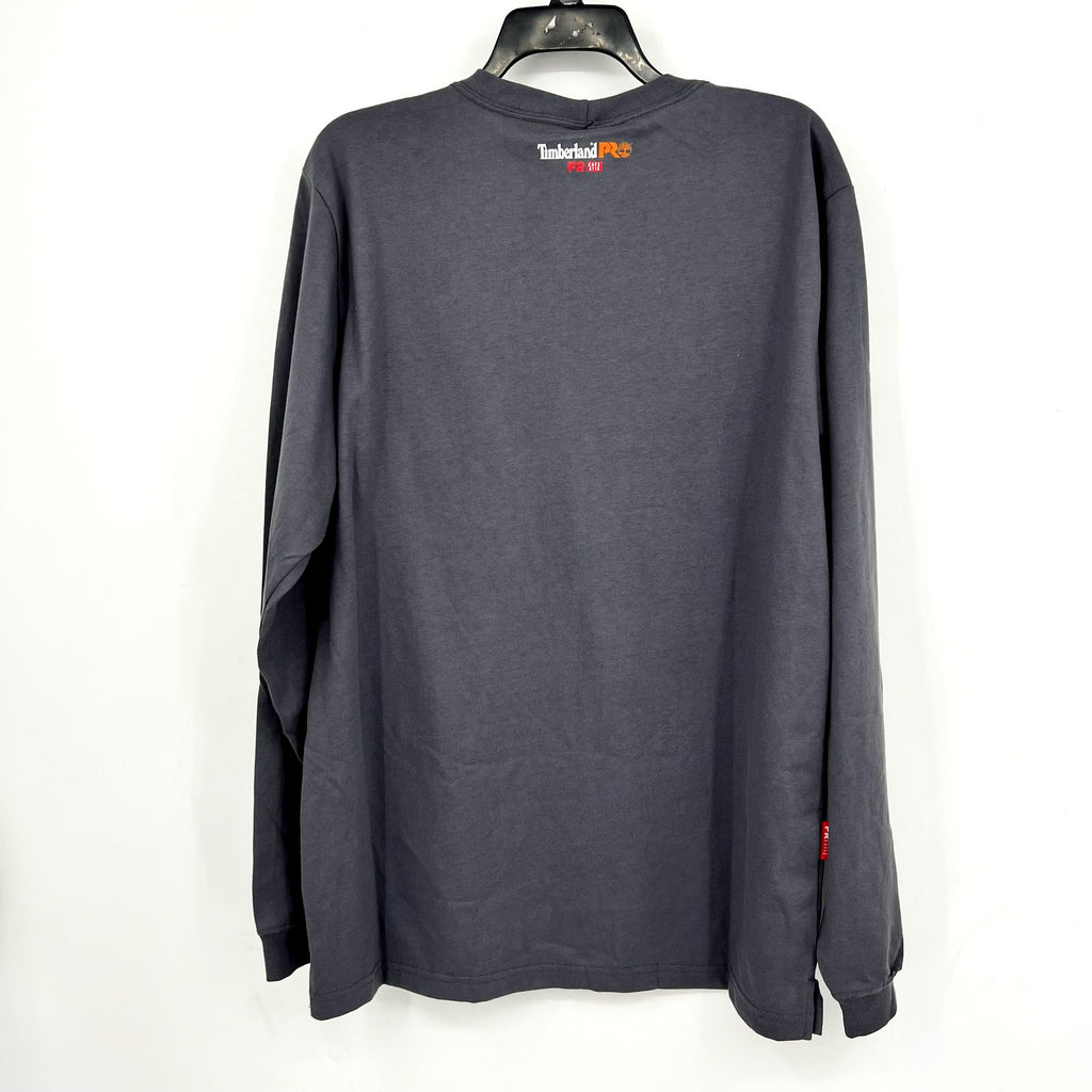 TIMBERLAND PRO Mens Cotton Core Flame-Resistant LS T-Shirt Large Gray NWT