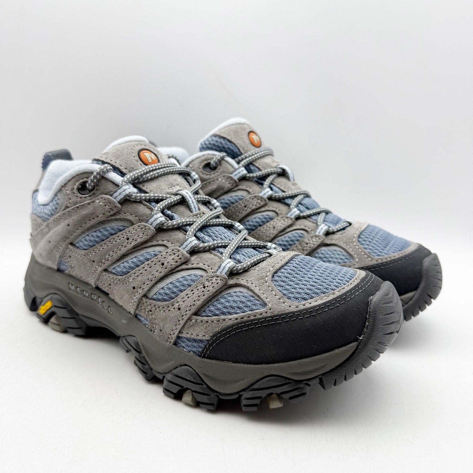 Merrell Womens Moab 3 Hiking Sneakers US 8 EU 38.5 Blue Grey Suede NWOB