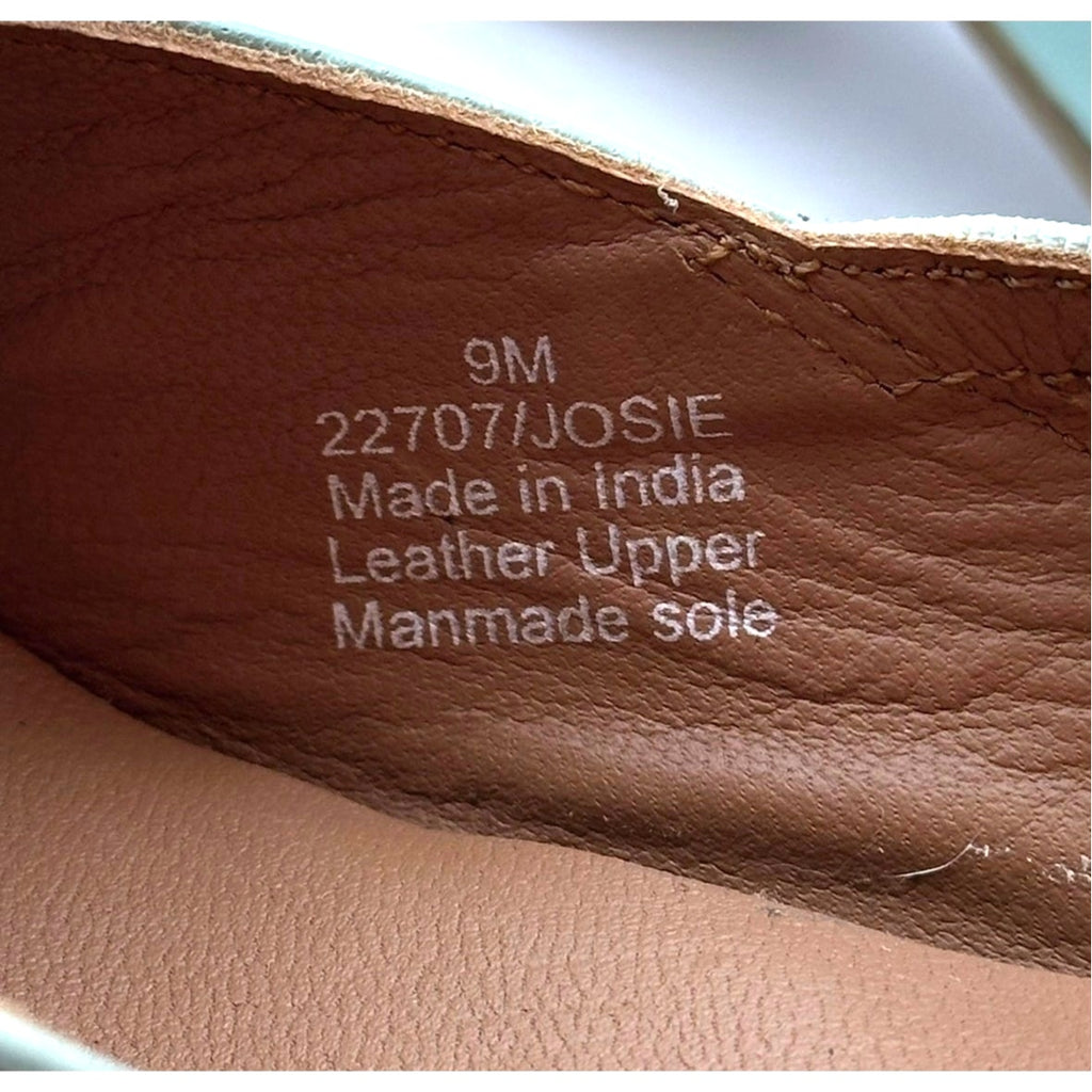 Coldwater Creek Womens Josie 2 Slingback Heels Size Size 9 Sea Green Leather NIB