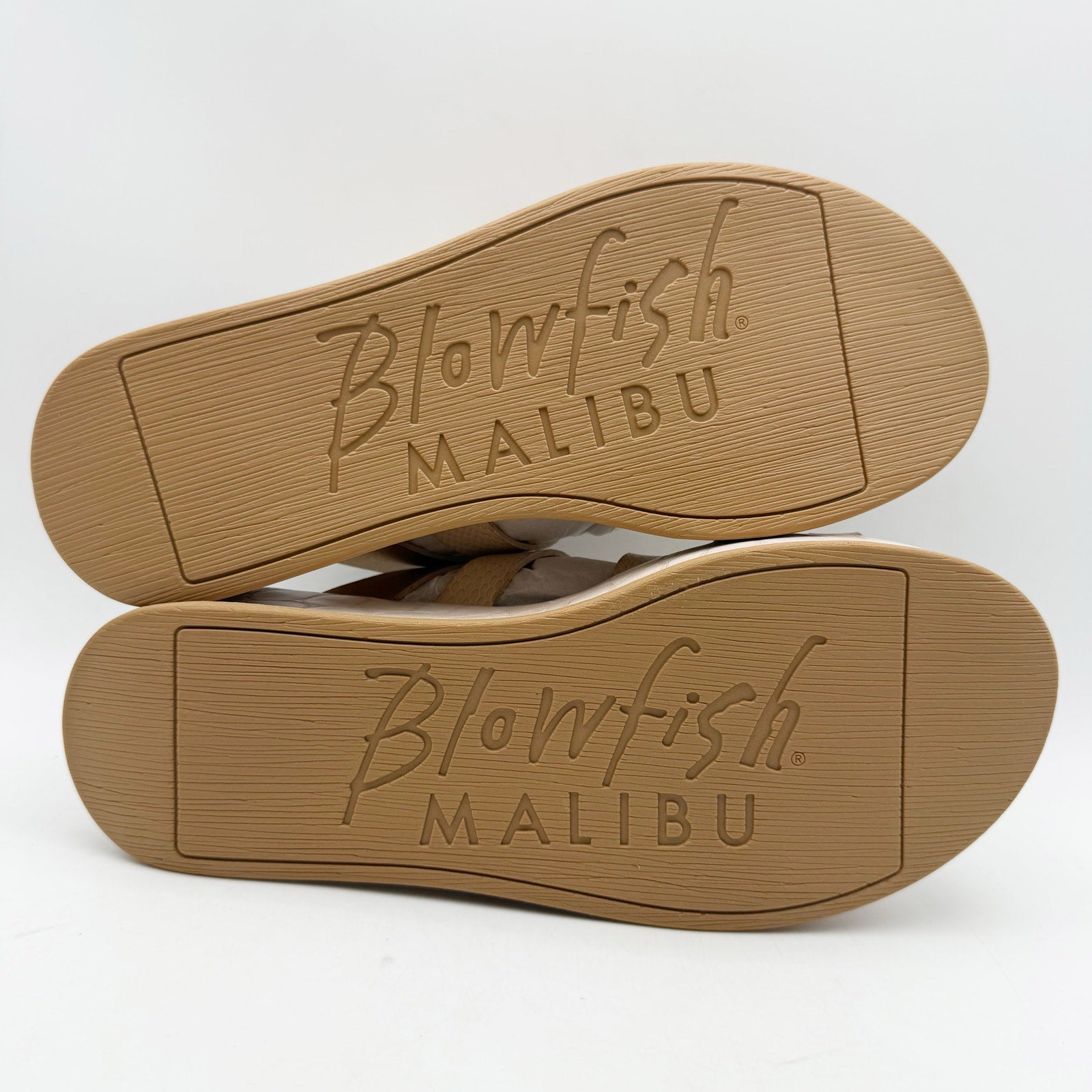 Blowfish Womens Mando Platform Sandals US 8.5 M EU 39 Powder Gold Metallic NIB