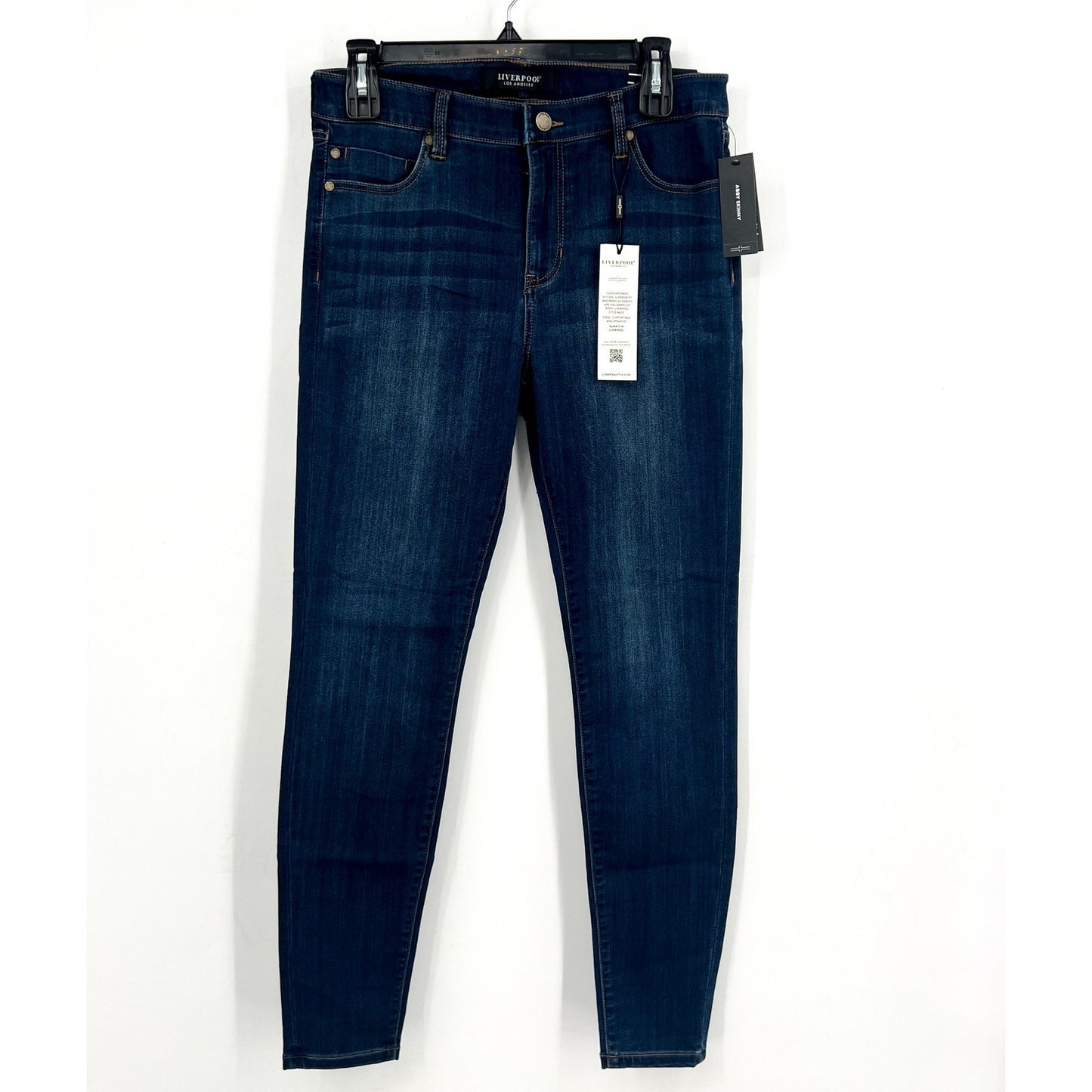 LIVERPOOL Women's Abby Skinny Jeans Size 10 30 Blue San Andreas Dark Denim NWT