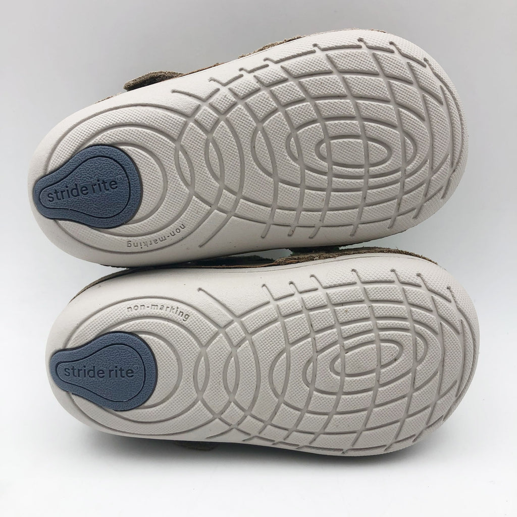 Stride Rite Boys SM Waverly Baby - Toddler Shoes Size 4 WIDE Walnut Brown NIB