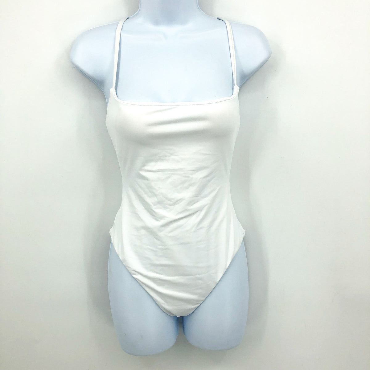 ANDIE SWIM Fiji One-Piece Swimsuit XS Tall US 0-2 White Lace-Up Back NWT