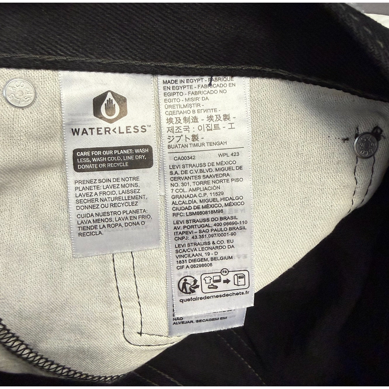 LEVI'S Men's 550 Relaxed Fit Jeans 34x32 Black Tapered Leg 00550-0260 NWT