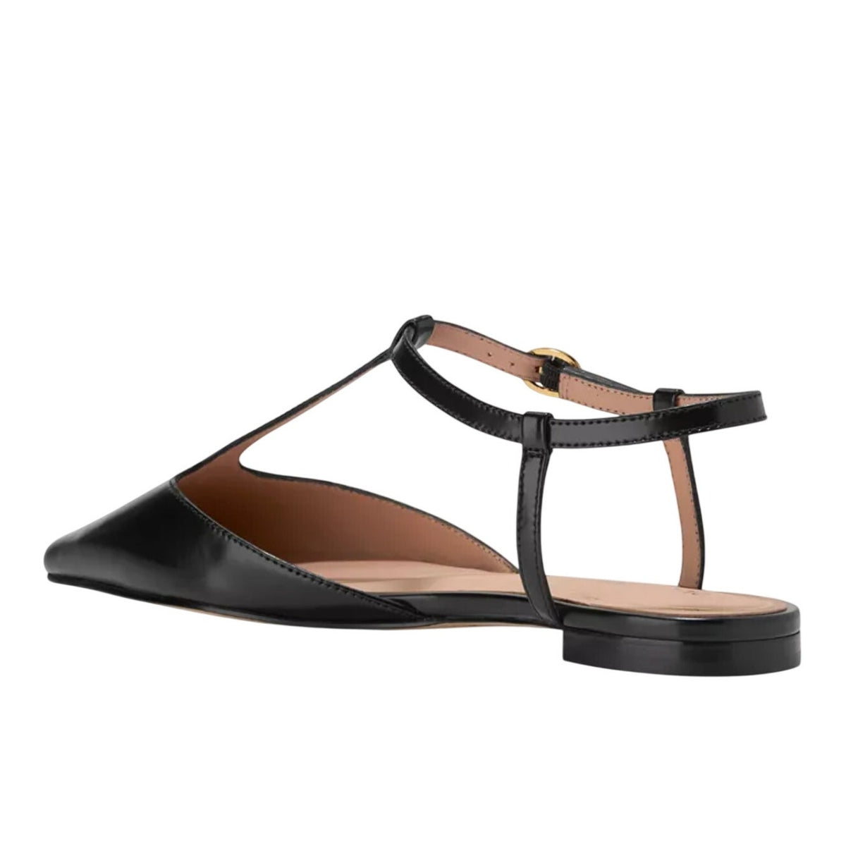 Cole Haan Womens Marlah T-Strap Heels Size 6.5 B Black Leather NWOB