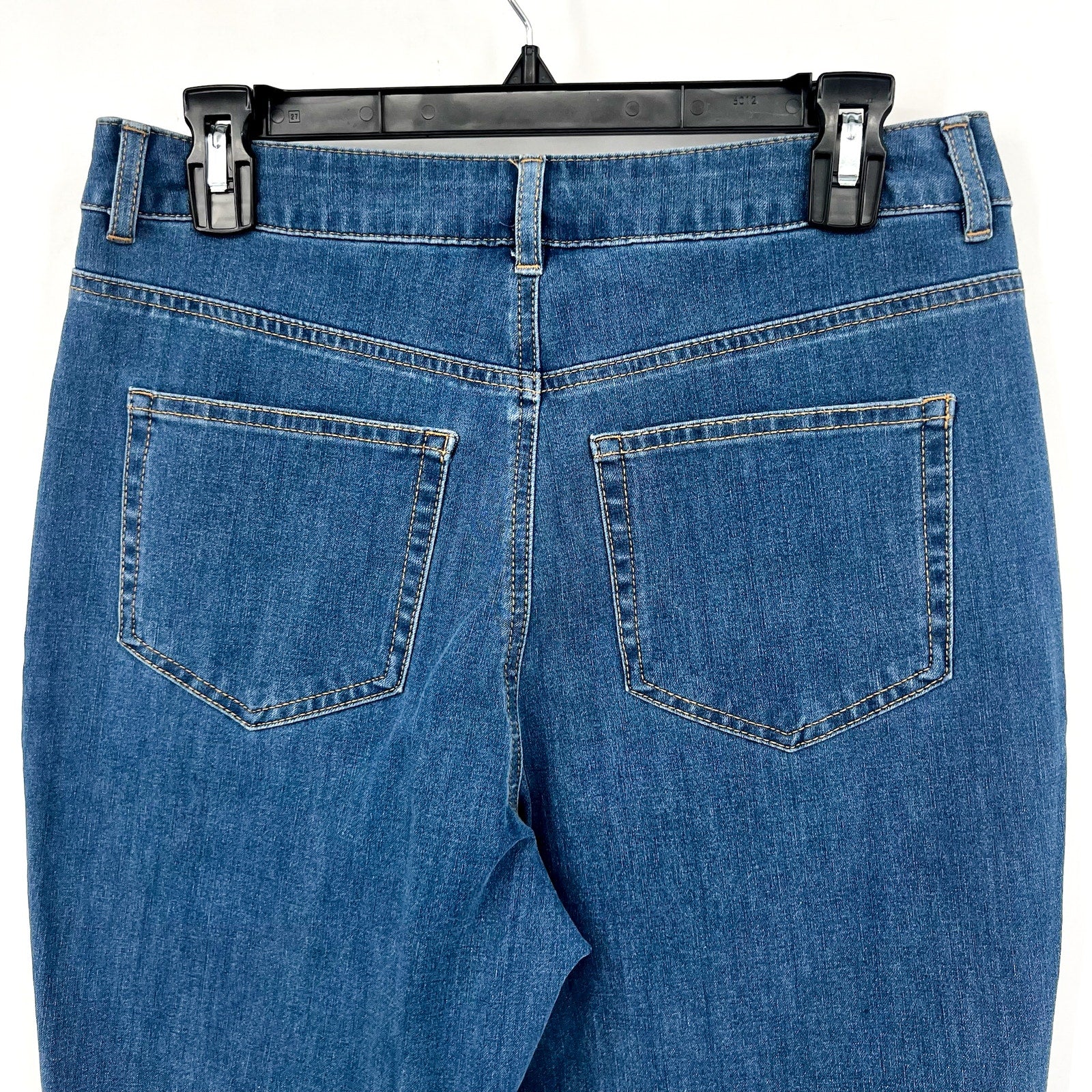 COMMANDO Women's Do It All Denim Skinny Jeans Large 12-14 Blue Light Indigo NWT