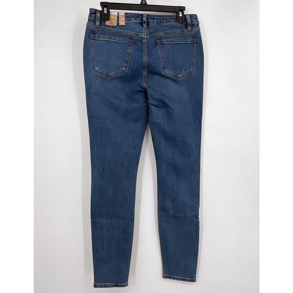 PRANA Womens Sienna Skinny Jeans Size 10 30x31 True Blue Stretch Mid Rise NWT