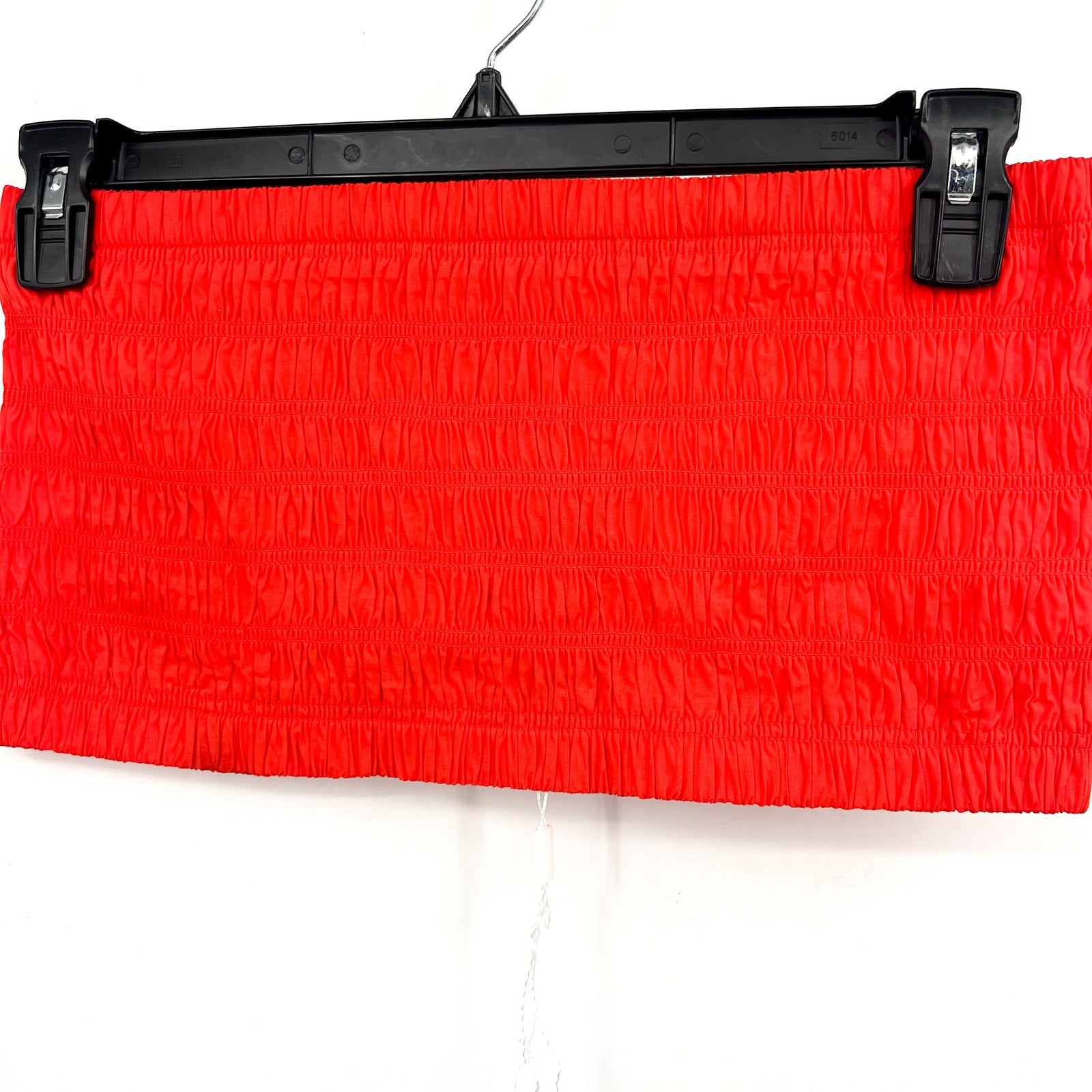 RAILS Women's Selma Crop Tube Top Large Red Grenadine Smocked Stretch NWOT