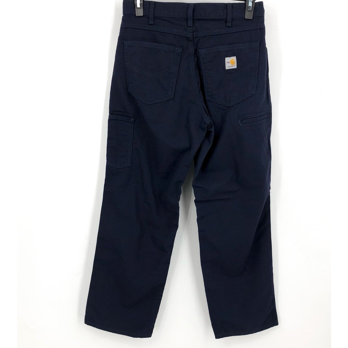 CARHARTT Men's FR Loose Fit Midweight Canvas Utility Pants Navy Blue 33x32