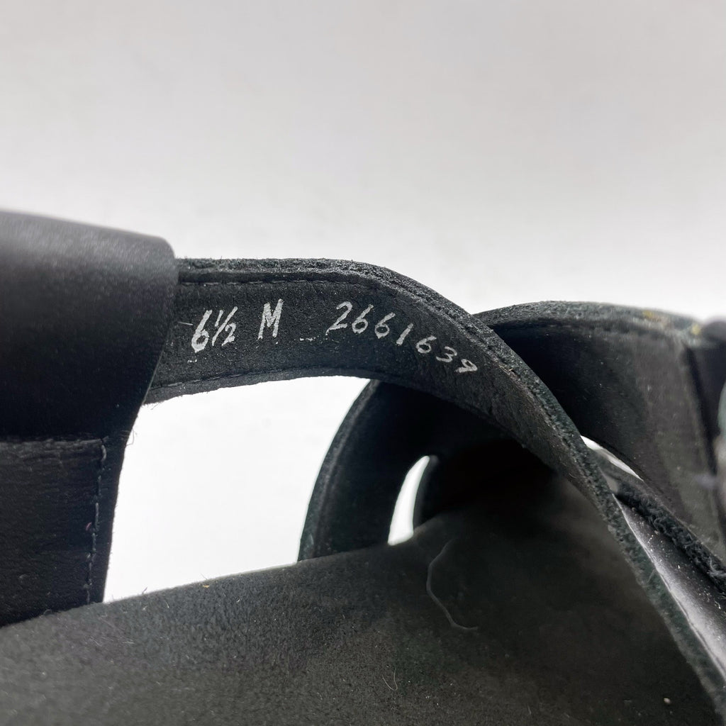 SAS Womens Huggy Adjustable Comfort Sandal US 6.5M EU 37 Black Leather NWOB