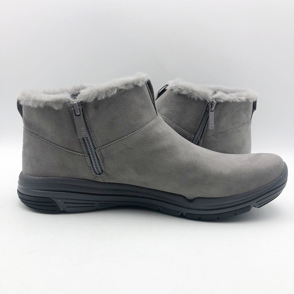Ryka Womens Amber Ankle Boots US 11 M EU 42 Grey Suede Weatherproof NIB