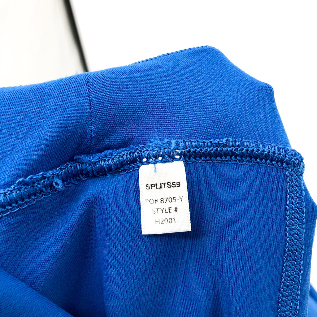 SPLITS59 Womens Martina Rigor Dress XL Classic Blue WHITE Scoop Neck NWT