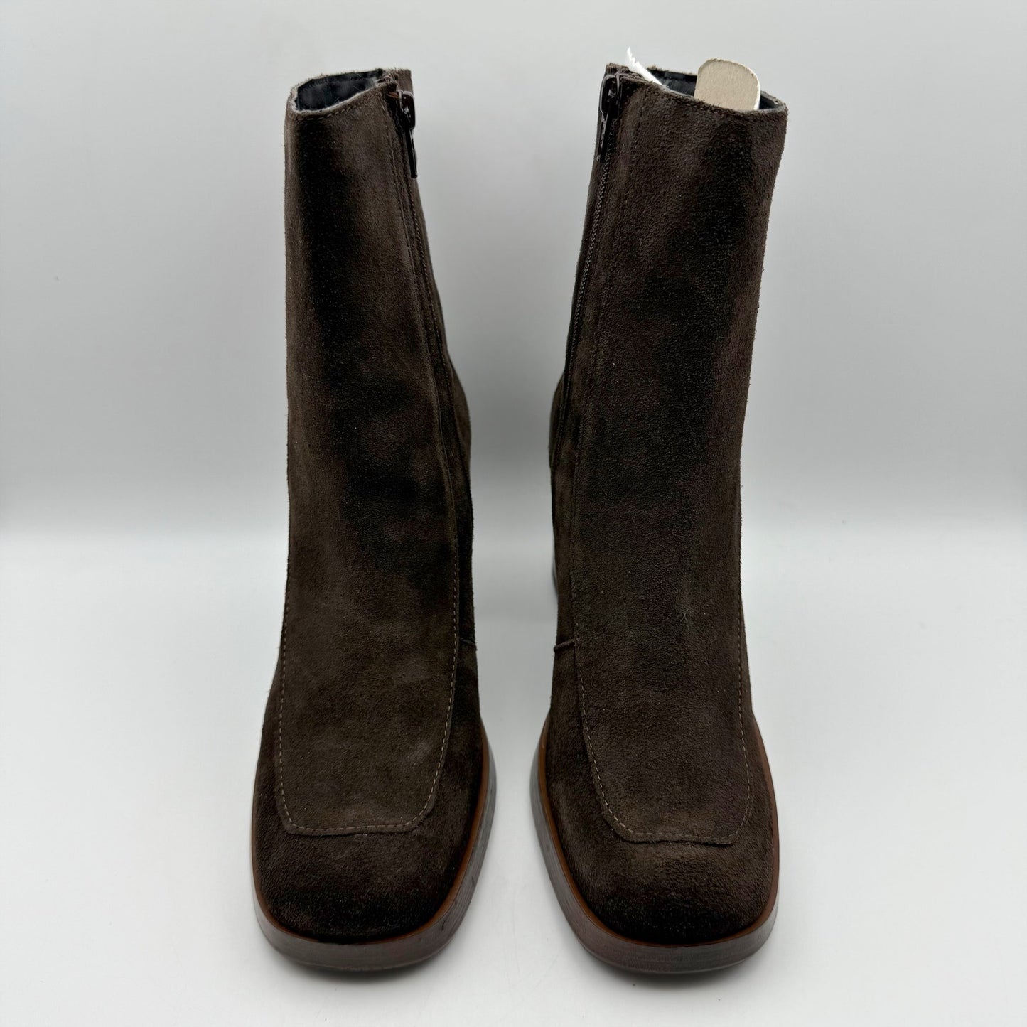 Eric Michael Womens Alice Ankle Boots EU 39 US 8.5-9 M Brown Nubuck Leather NWOB