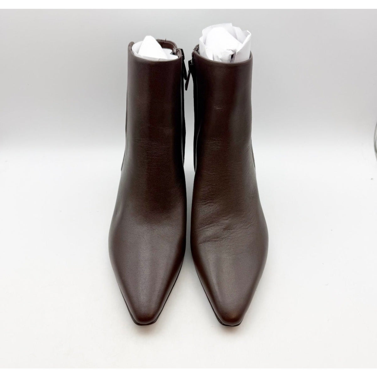 NATURALIZER Womens Deesha Ankle Booties Size 8 EU 38 Brown Leather Heels NIB