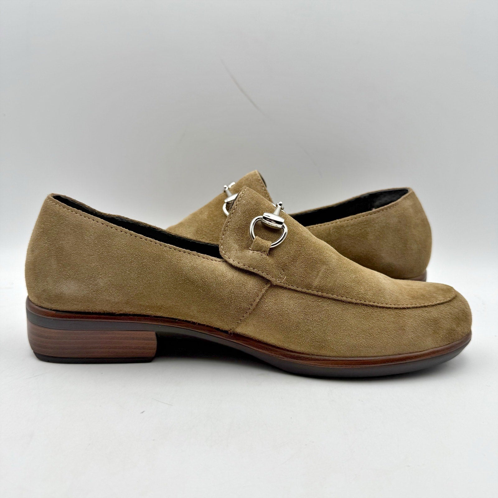 Naot Womens Bentu Loafers EU 39 US 8 Brown Suede Orthotic Friendly NIB