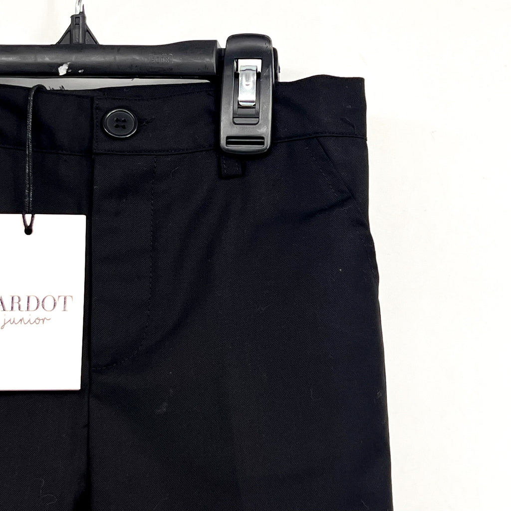 BARDOT Boys Oscar Suit Pants Size 5 XS Jet Black Solid Straight Leg NWT