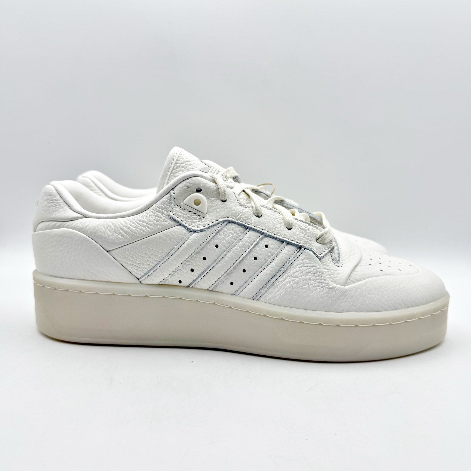 Adidas Originals Mens Rivalry Low Lux Casual Sneaker Size 11.5 White Leather NIB