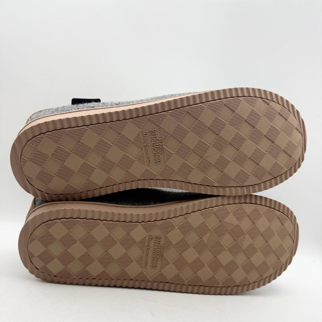 Dearfoams Mens Warner Clog Slippers US XL 13-14 EU 46.5 Grey NWT