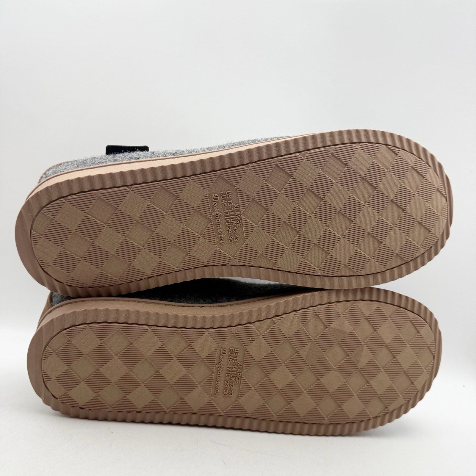 Dearfoams Mens Warner Clog Slippers US XL 13-14 EU 46.5 Grey NWT